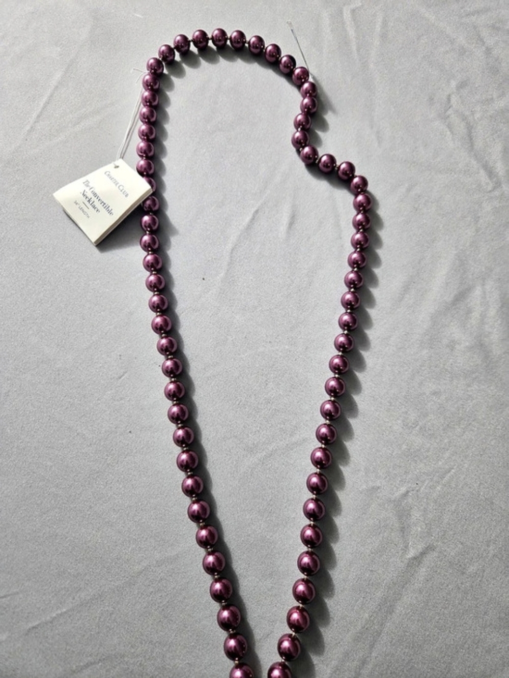 Charter Club The Convertible Necklace Purple NWT - 36 Inches In Length
